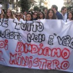 studenti in protesta