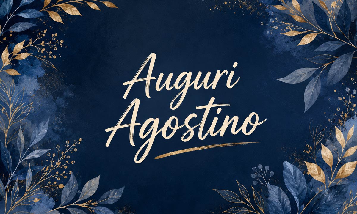 Immagini auguri buon onomastico per San Agostino