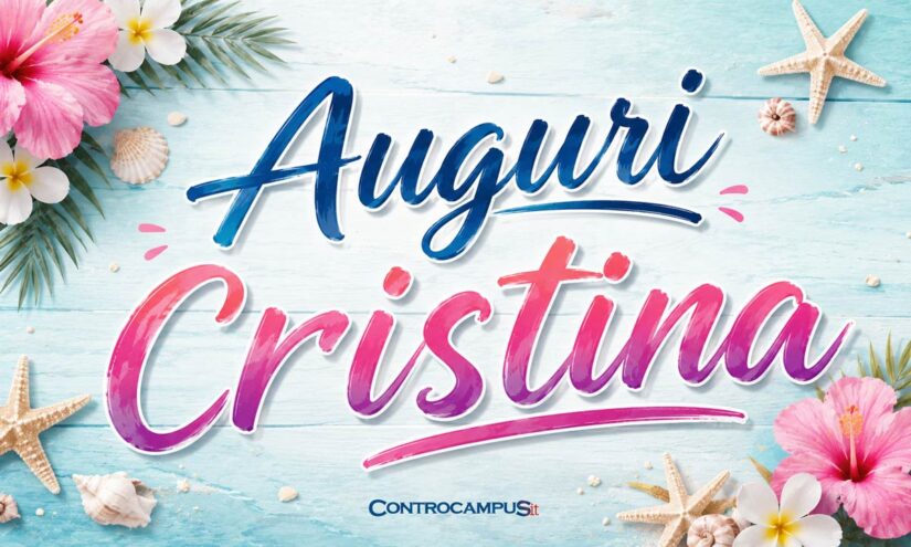 Immagini auguri onomastico per Santa Cristina