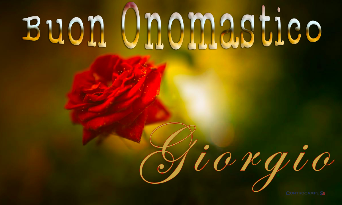 Immagini auguri buon onomastico per San Giorgio