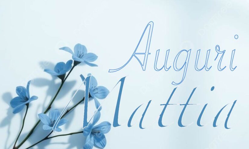 Immagini auguri buon onomastico Mattia