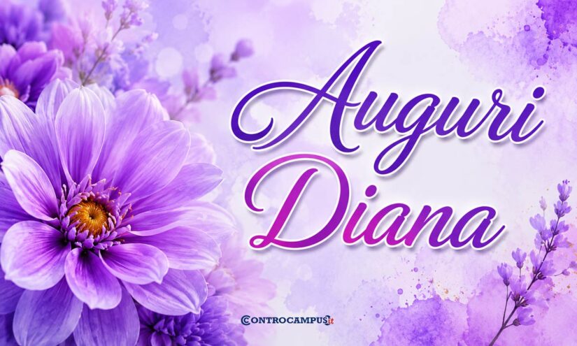 Immagini auguri Onomastico Diana