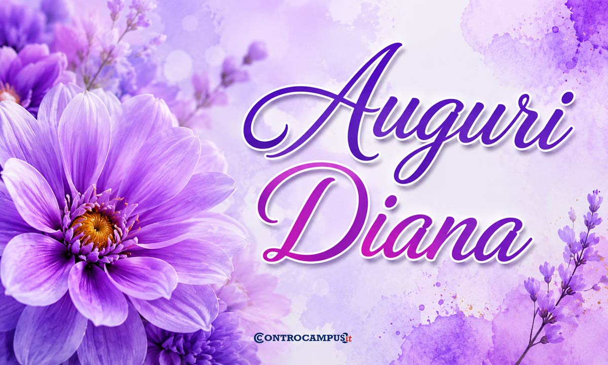 Immagini auguri Onomastico Diana