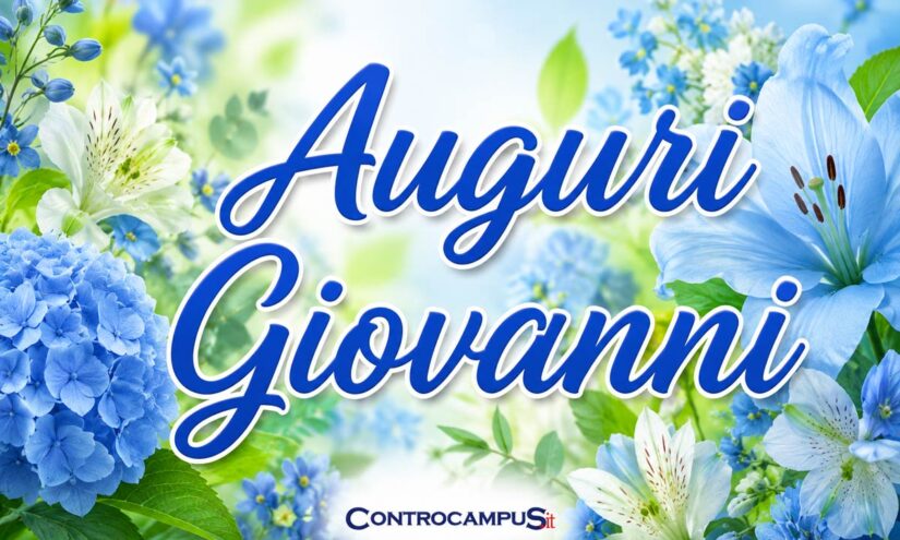 Immagini auguri per Onomastico Giovanni