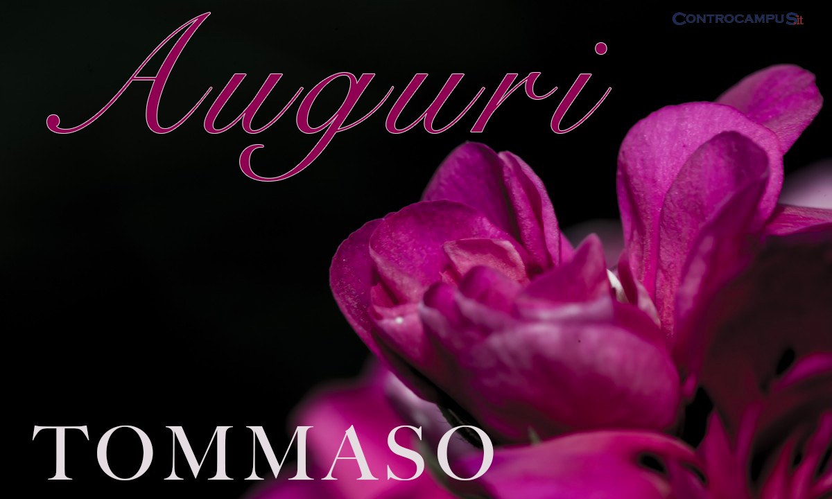 Immagini auguri buon onomastico di Tommaso