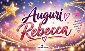 Immagini auguri buon Onomastico Rebecca