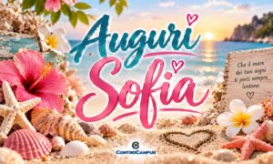 Immagini auguri buon onomastico per Santa Sofia