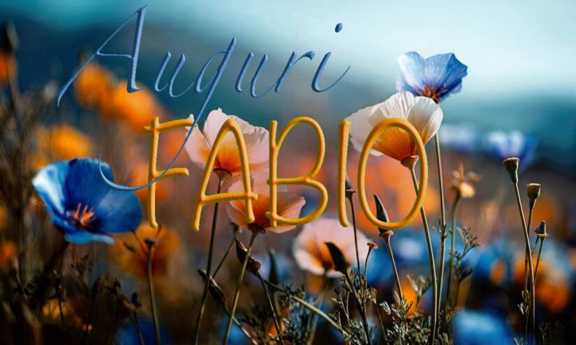 Immagini auguri buon onomastico Fabio