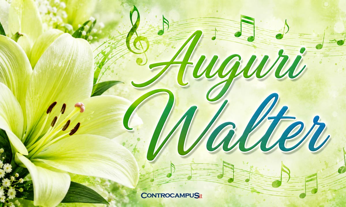 Immagini auguri onomastico Walter