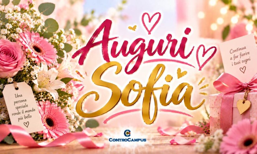 Immagini con nome di buon Onomastico Sofia