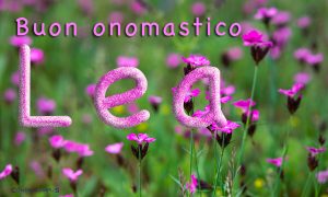 Immagini auguri buon onomastico per Santa Lea