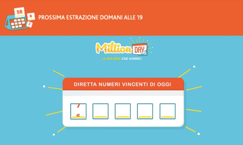 Estrazione MillionDAY di oggi 25 marzo 2025
