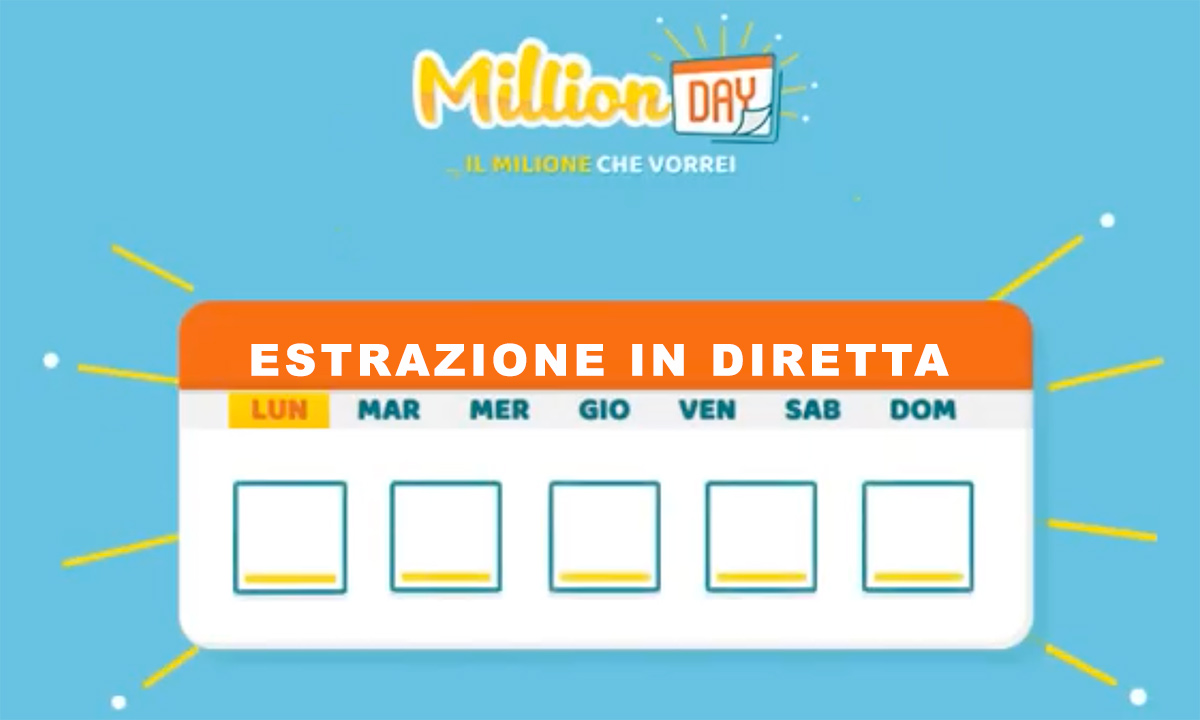 Estrazione MillionDAY di oggi 15 gennaio 2024