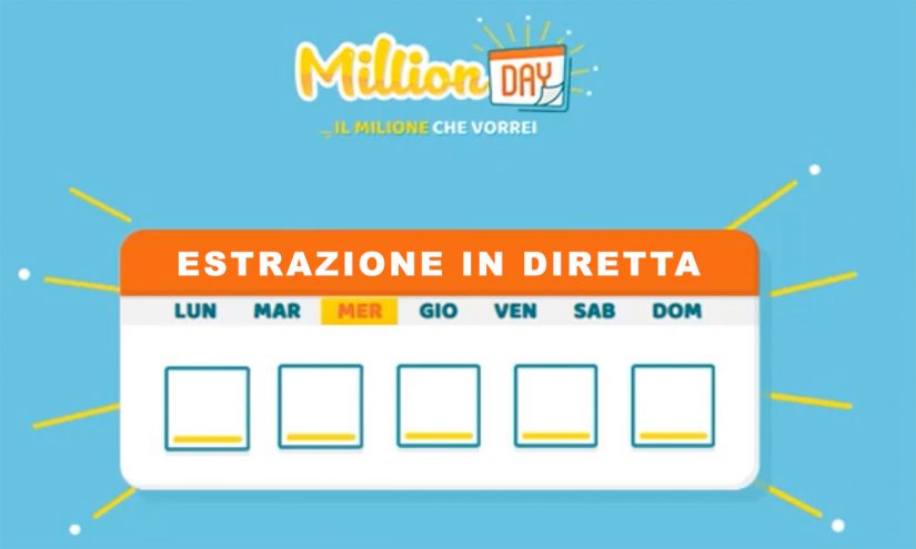 Estrazione MillionDAY del 23 agosto 2023