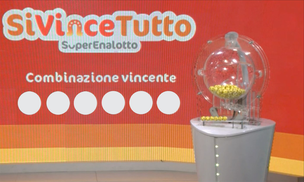 Estrazione SiVinceTutto SuperEnalotto del 9 aprile 2025
