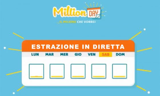 Estrazione MillionDAY del 5 dicembre 2021