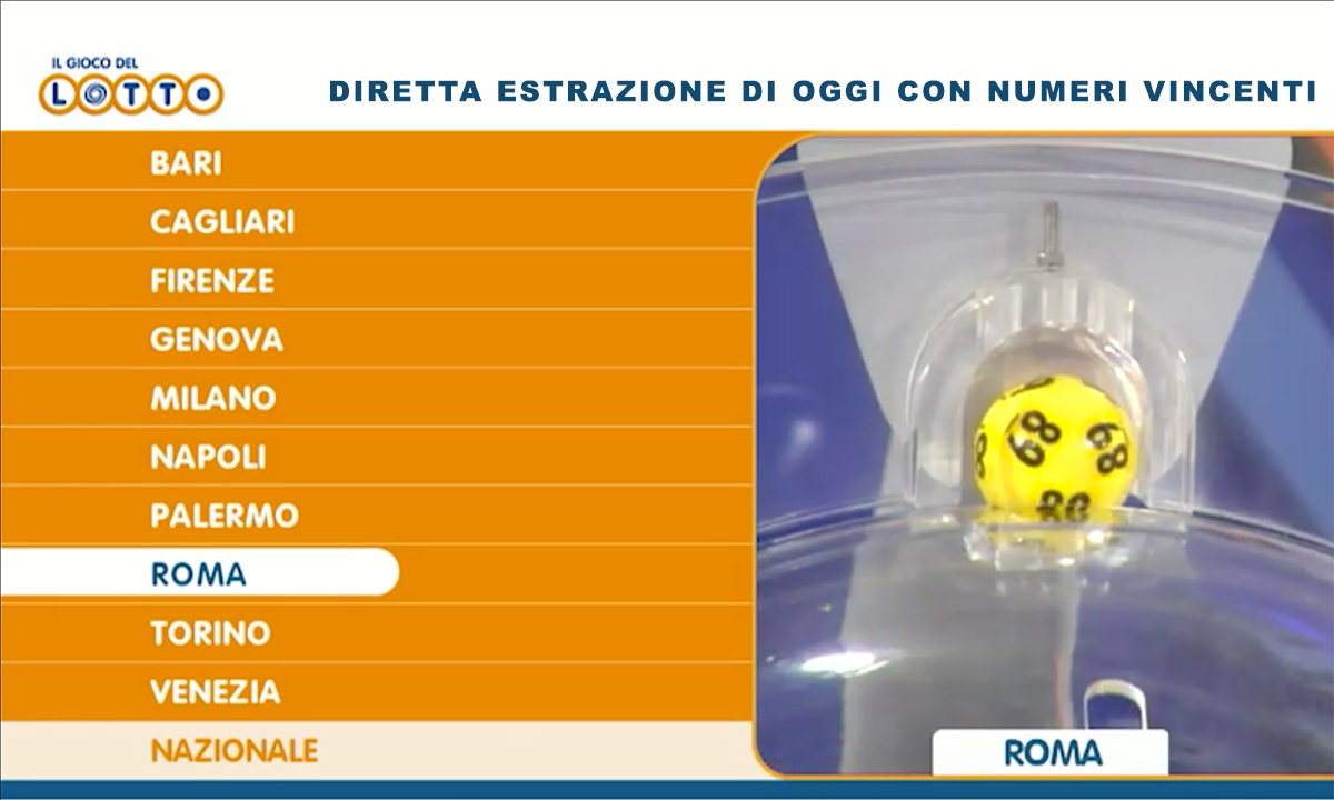 tactiek poeder koepel Estrazioni del Lotto, SuperEnalotto e 10eLotto: diretta numeri