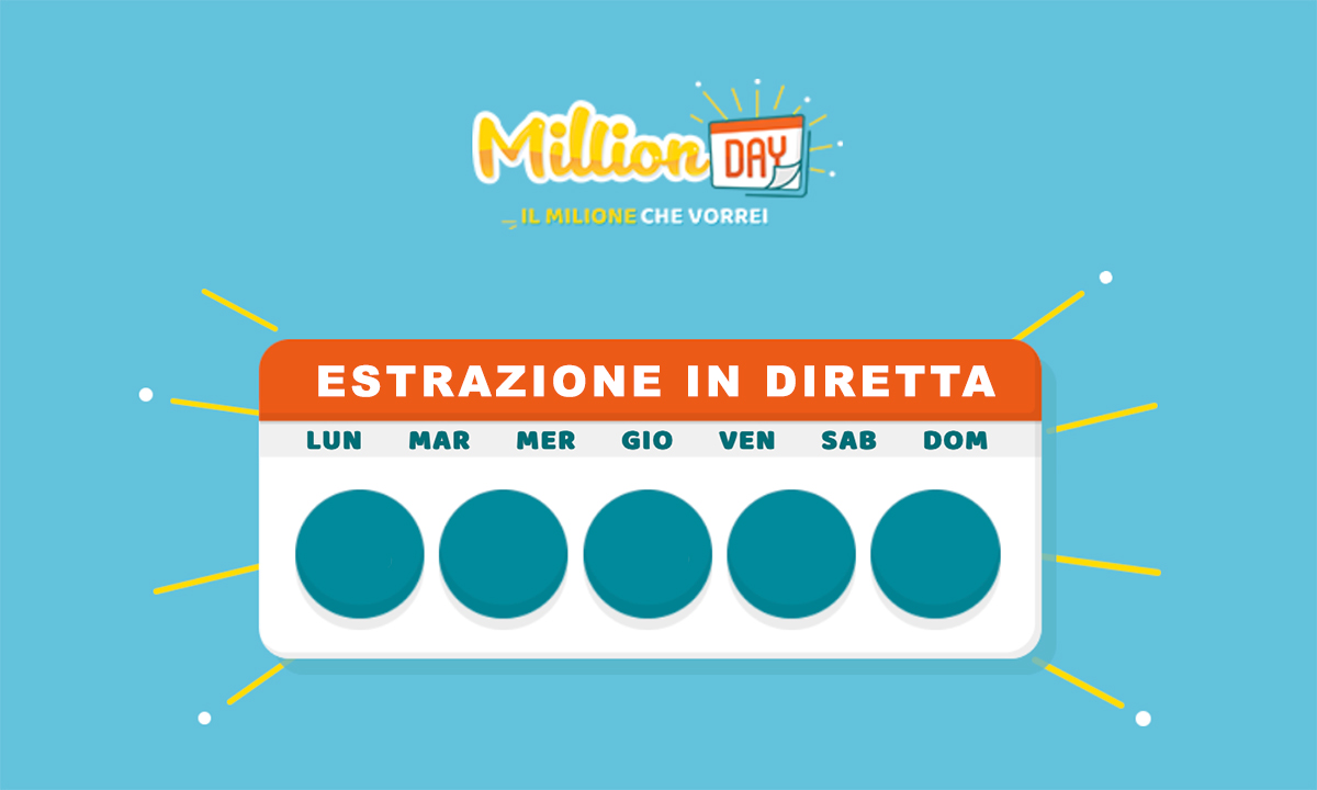 Estrazione MillionDAY oggi 2 settembre 2023