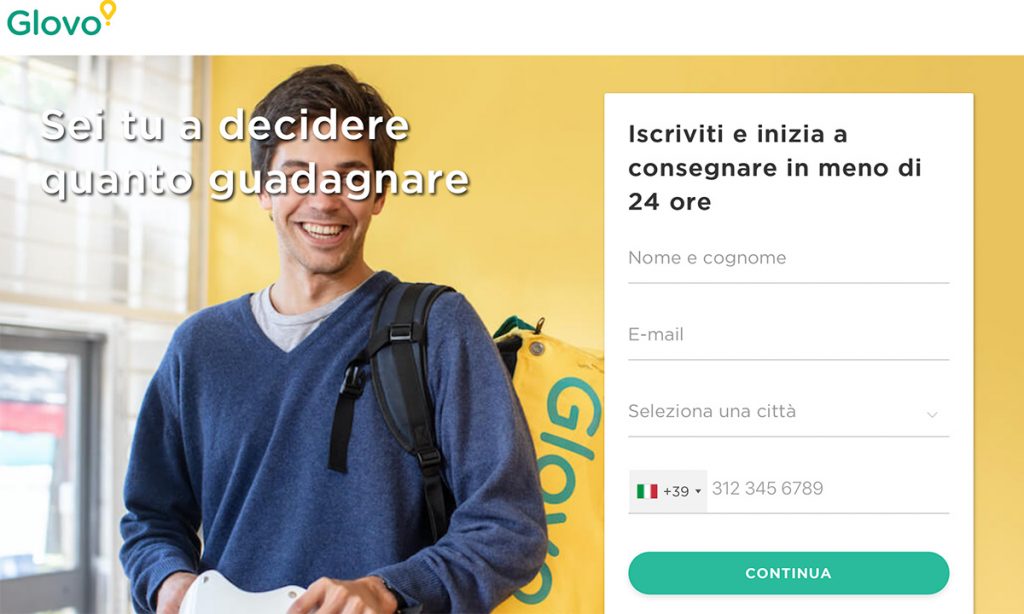 Come lavorare per Glovo requisiti e candidatura spontanea