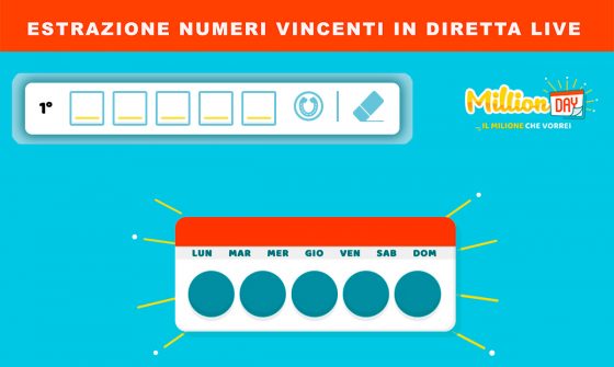 Estrazione MillionDAY oggi 5 aprile 2025