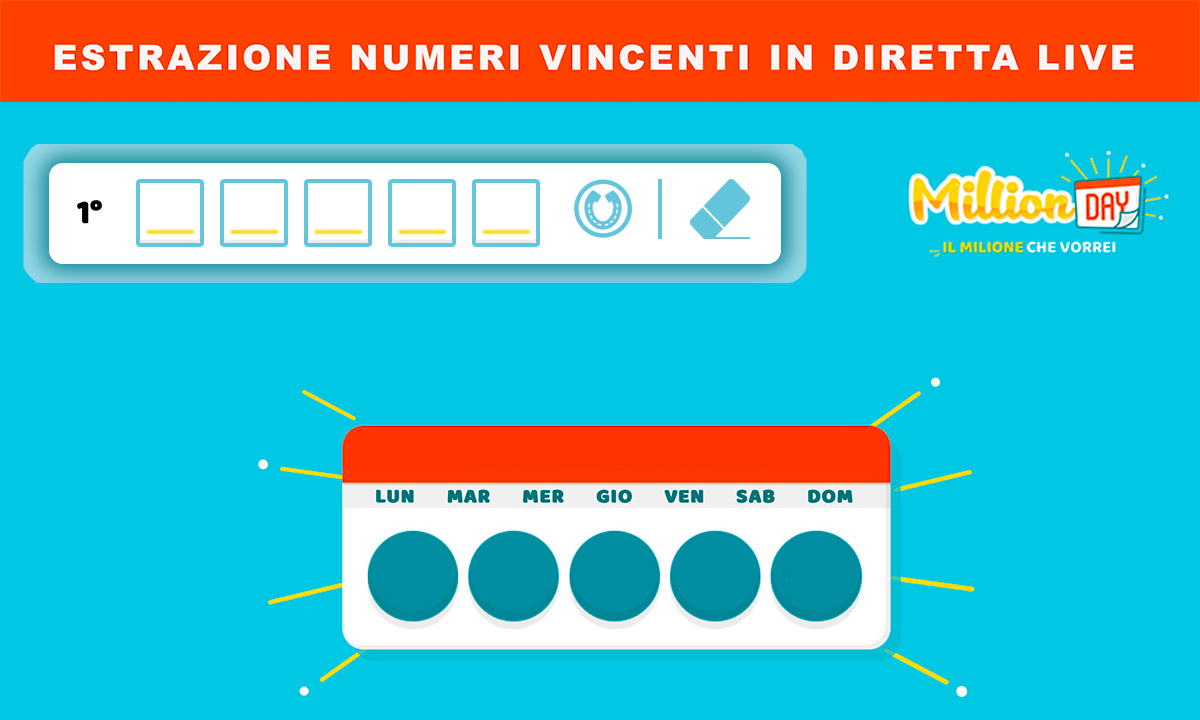 Estrazione MillionDAY oggi 5 aprile 2025