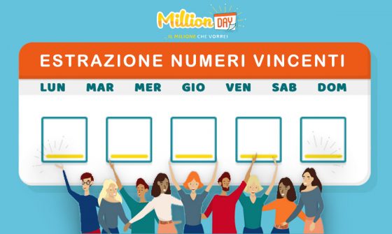 Estrazione MillionDAY oggi 19 settembre 2025