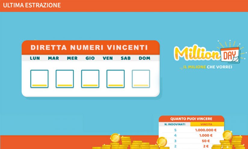 Estrazione MillionDAY di oggi 12 aprile 2024