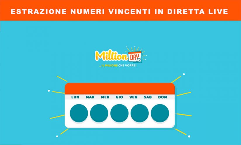 Estrazione MillionDAY 3 febbraio 2025