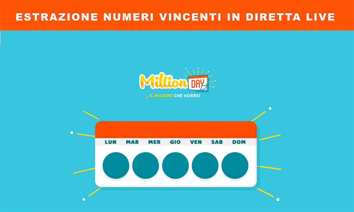 Estrazione MillionDAY 3 febbraio 2025