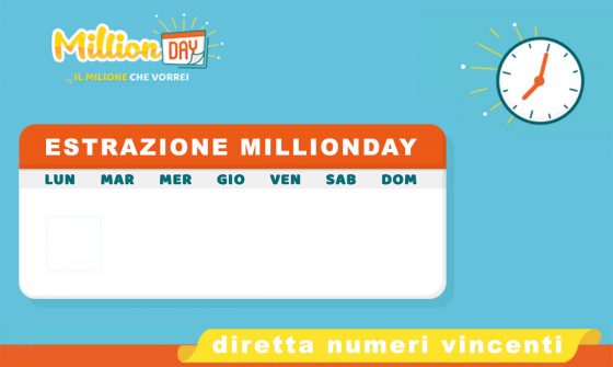 Estrazione Millionday di oggi 3 ottobre 2025