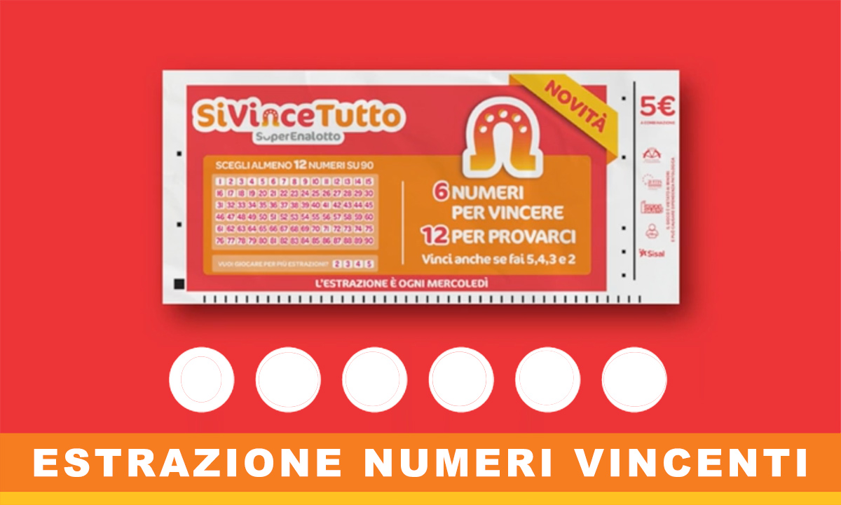 Estrazione SiVinceTutto di oggi 23 ottobre 2024