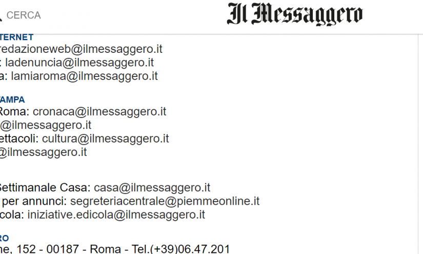 Lavorare a Il Messaggero