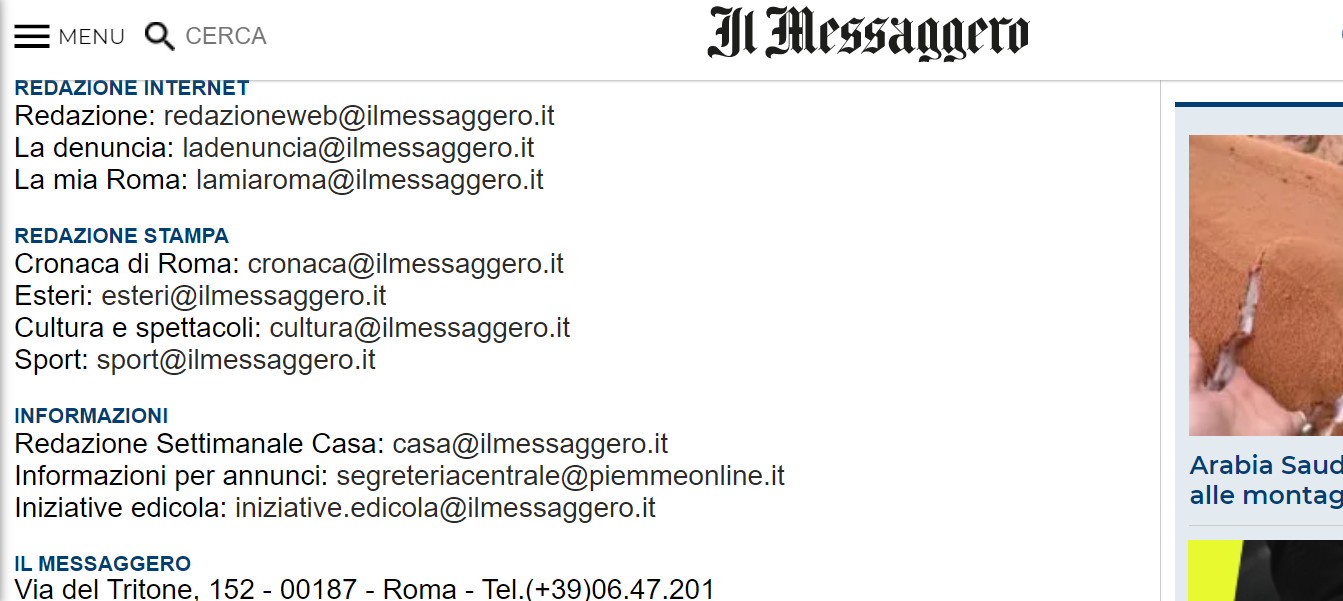 Lavorare a Il Messaggero