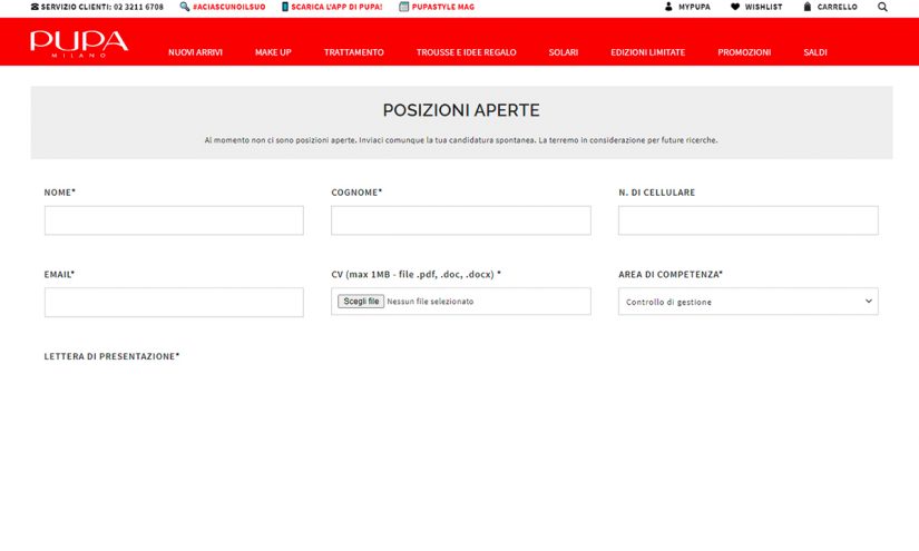 Lavorare da Pupa