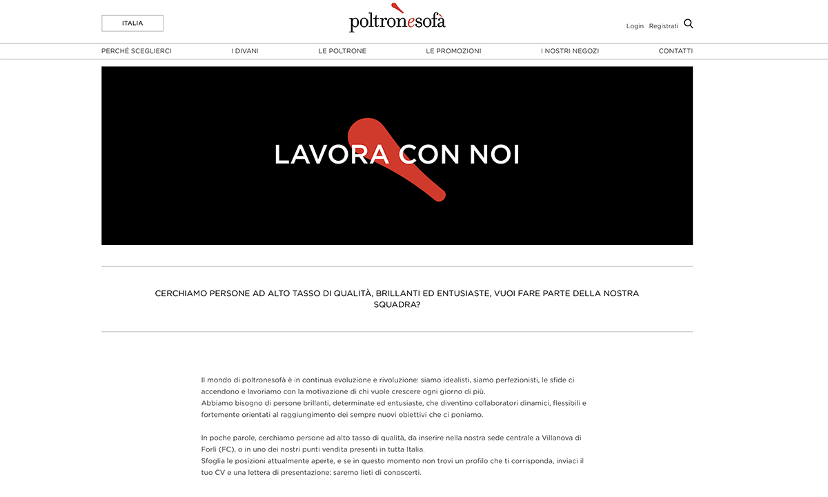 Lavorare da Poltronesofà