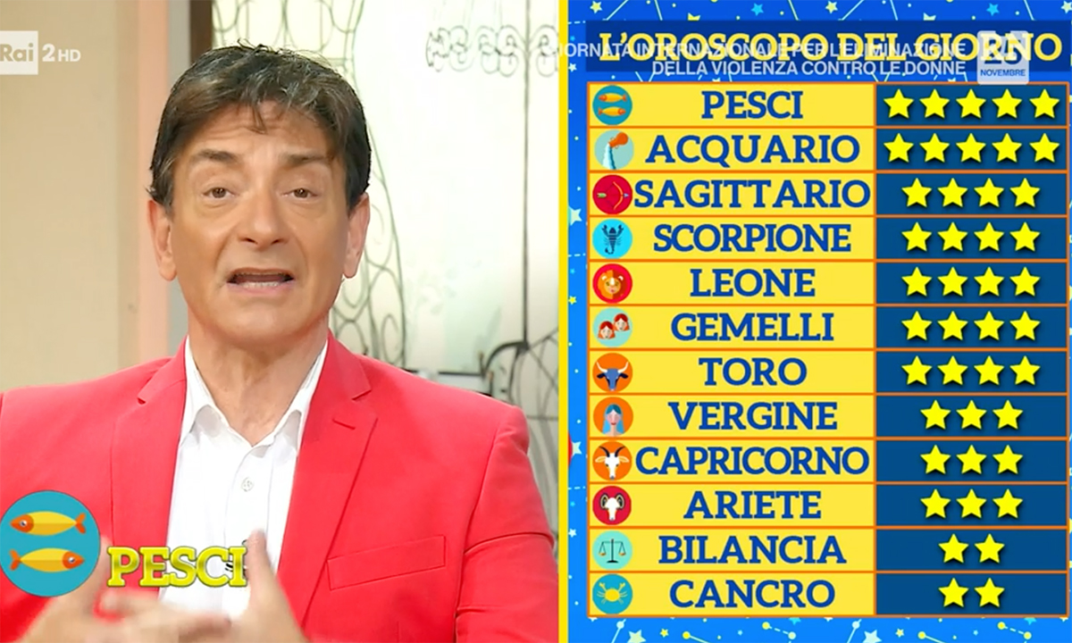 Oroscopo Paolo Fox domani 26 novembre 2021