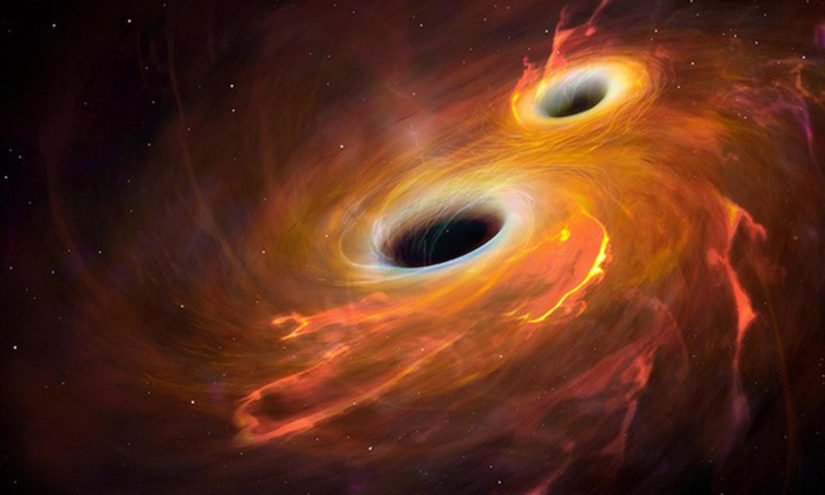 Buchi neri lanciano un egnale gravitazionale anomalo