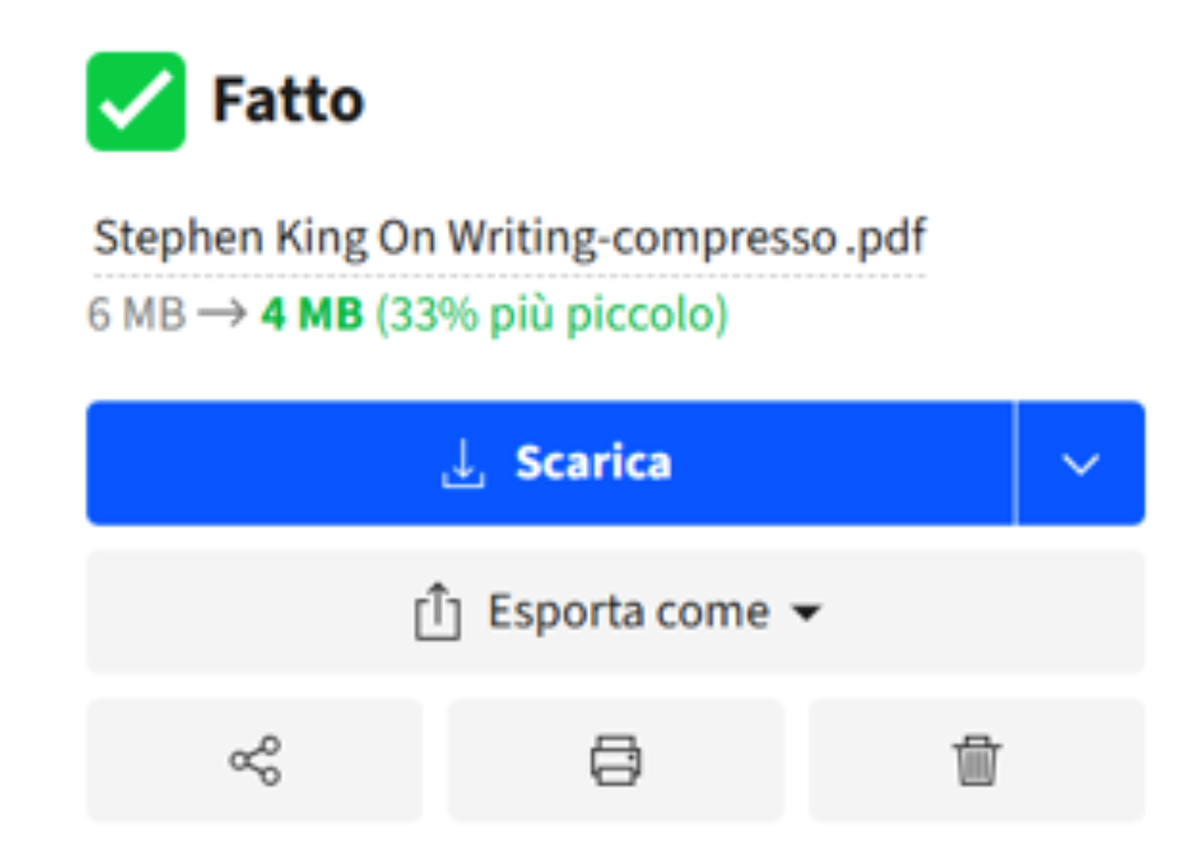 Come ridurre le dimensioni di un PDF