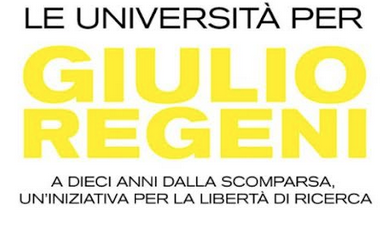 Le università ricordano Giulio Regeni