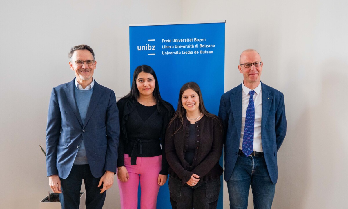 Incontro tra rettore e nuovi vertici di sh.asus all'Università di Bolzano
