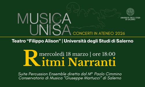 Ritmi narranti: concerto di percussioni al Teatro di Ateneo