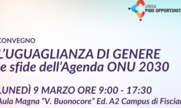 Uguaglianza di genere e sfide dell'Agenda ONU 2030 a UniSA