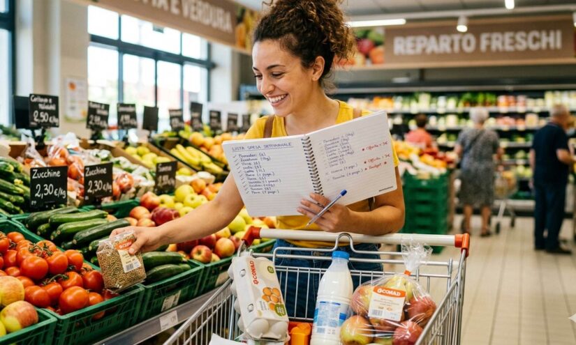 Come organizzare la lista spesa settimanale per risparmiare