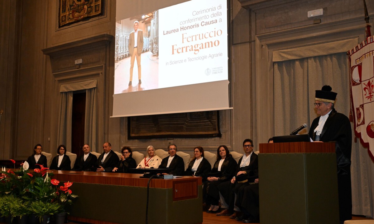 Ferruccio Ferragamo all'Università di Firenze